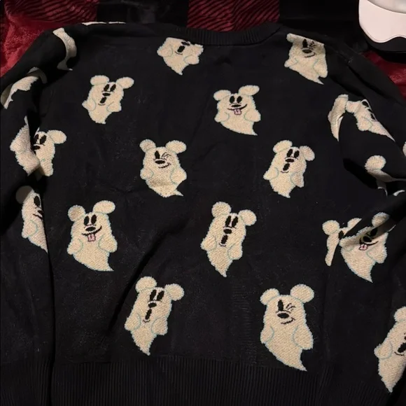 Disney Ghost Patterned Black Cardigan - Picture 5 of 5